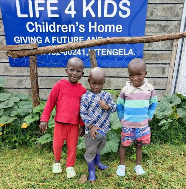 The three newest boys at Life4Kids in Kenya.